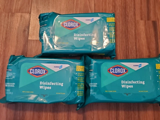 Lot of 3 Packs Clorox Fresh Scent Disinfecting Wipes 210 WIpes Total