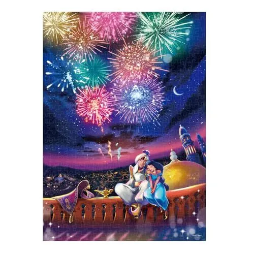 (No Frame) 500 Piece Jigsaw Puzzle Disney Magical Night Aladdin Flash Magic