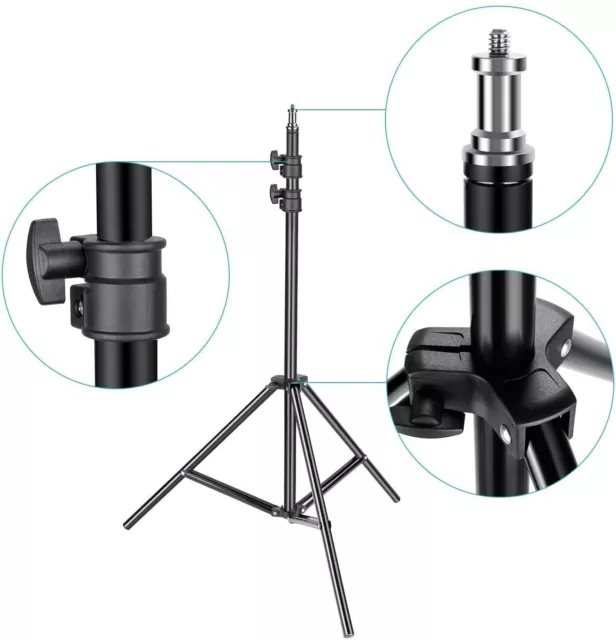 7' feet/84" inch/2m Compact Stand Tripod Aluminum for Photo Video Studio Lights