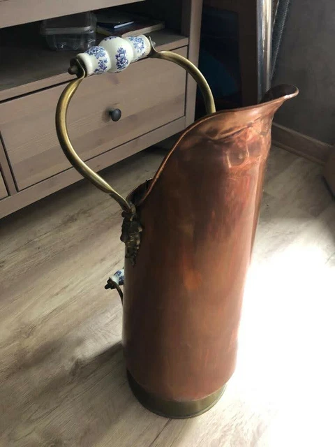 Ancien seau à parapluie en cuivre - Décoration