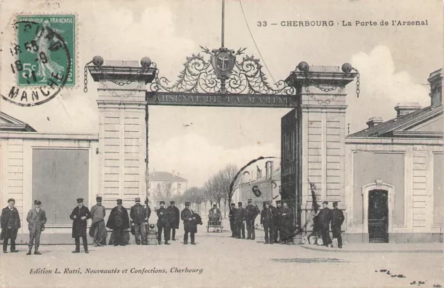 50 CHERBOURG lot of 3 CPA 81320