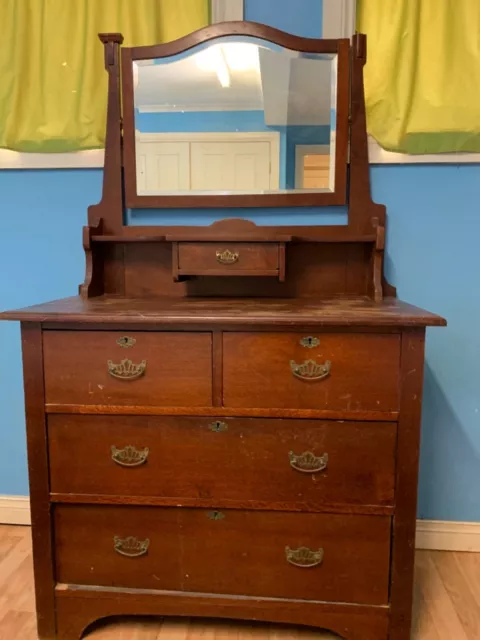 Solid Silky Oak dressing table