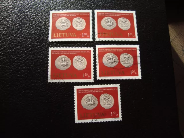 LITUANIE - timbre yvert et tellier n° 563 x5 obl (A33) stamp (A)