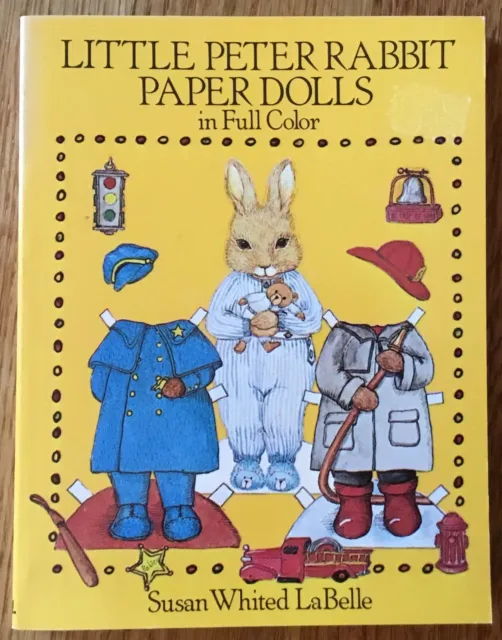 VG 1985 1st ED Little Peter Rabbit Paper Dolls Susan LaBelle Beatrix Potter