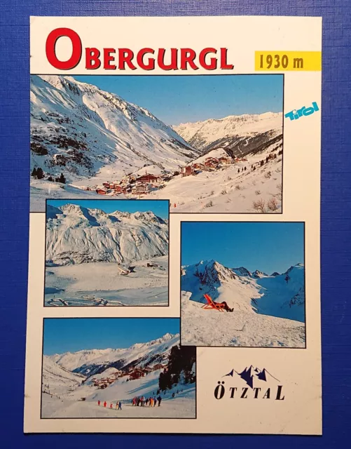 Ancienne Carte Postale Ak Obergurgl Oetztal Tyrol Skiez Festkogl