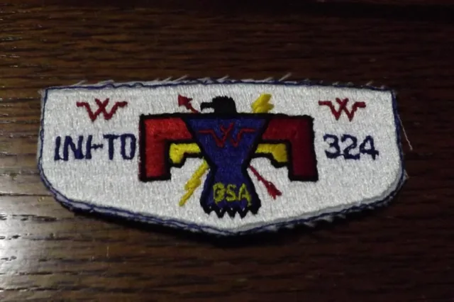 Boy Scout Patch Oa Flap Ini To Lodge 324 Error Missing Border