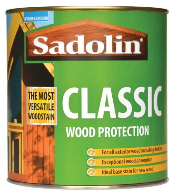 Protección de madera clásica jacobea Sadolin 1ltr 5028465
