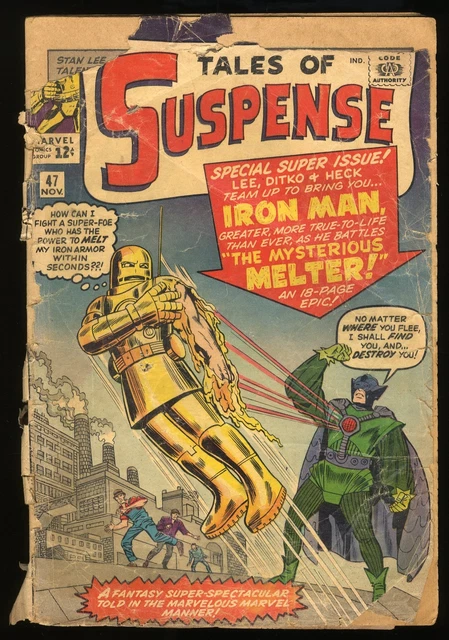 Tales Of Suspense #47 P 0.5 Iron Man 1st Appearance Melter! Marvel 1963