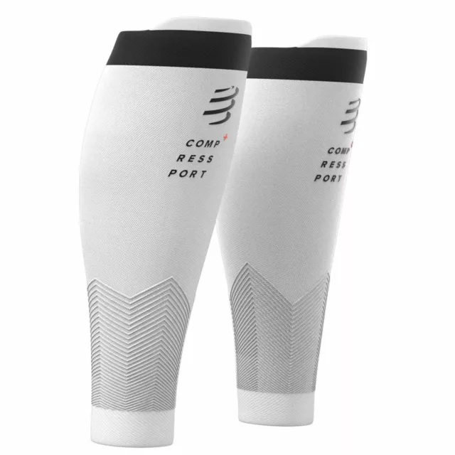 Compressport CALF R2v2 2020 (R2 = Race & Recovery) WHITE. Kompression