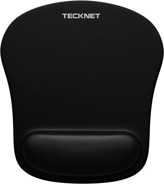 TECKNET Mouse Pad with Wrist Support, Ergonomic Gaming Mouse Pad Pain Relief, Po