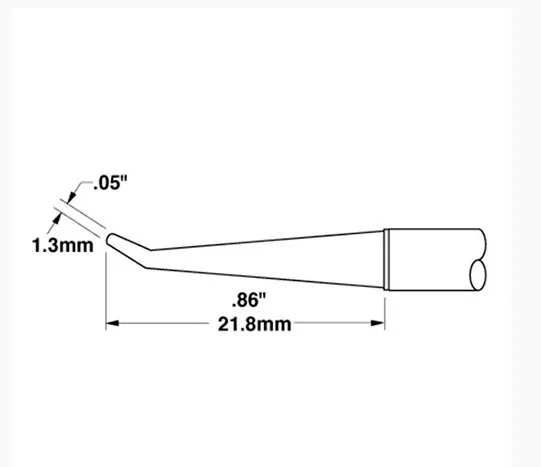 Metcal STTC-041 STTC 600 30deg/.05inx.86in Bent Long Conical Cartridge