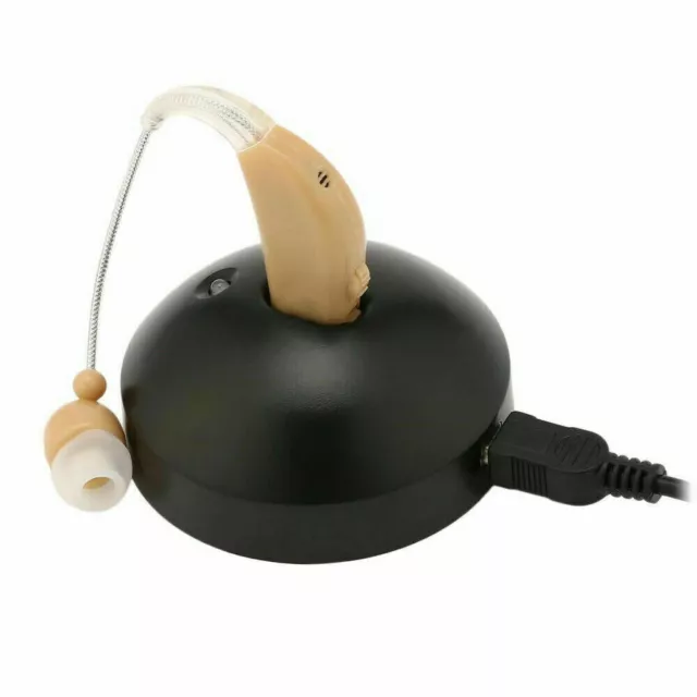 Mini apparecchio acustico ricaricabile amplificatore suoni udito orecchio 1088F
