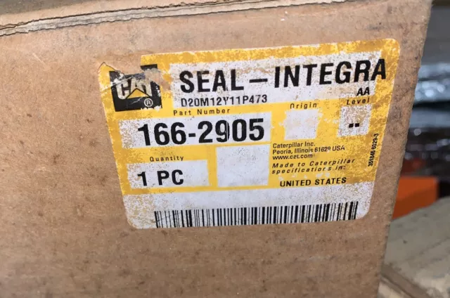 166-2905 New Genuine Cat Caterpillar Seal Integra  Oem