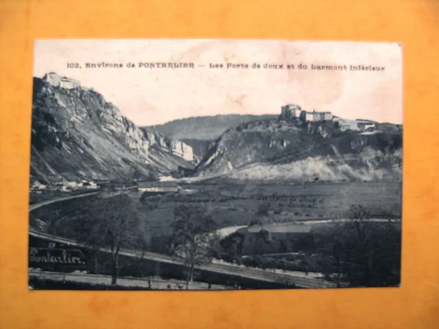 Cpa Pontarlier,Les Forts De Joux Et Du Larmont