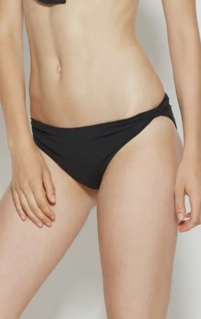 $153 Marysia Women's Black Venice Twisted-Side Bikini Bottom Swimwear Size Small 2