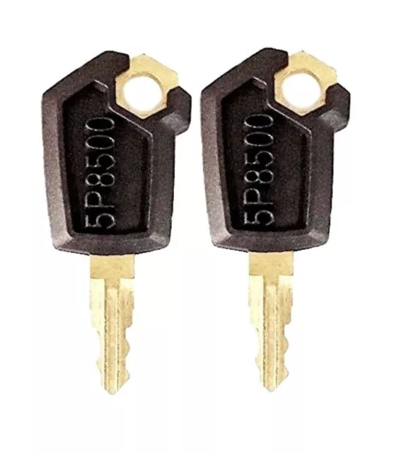 (2) Keys For CAT Caterpillar Heavy Equipment Ignition Key 5P8500