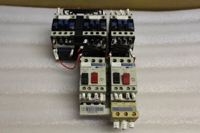 Telemecanique LC1 D0901 Contactors (3) & GV2-M14  GV2-M05 manual starters