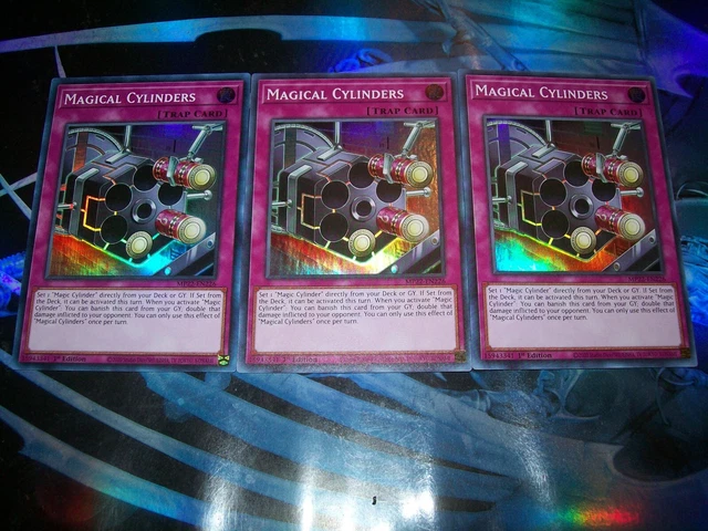 3x Magical Cylinders 1st Edition Super Rare MP22-EN226 Yu-Gi-Oh!