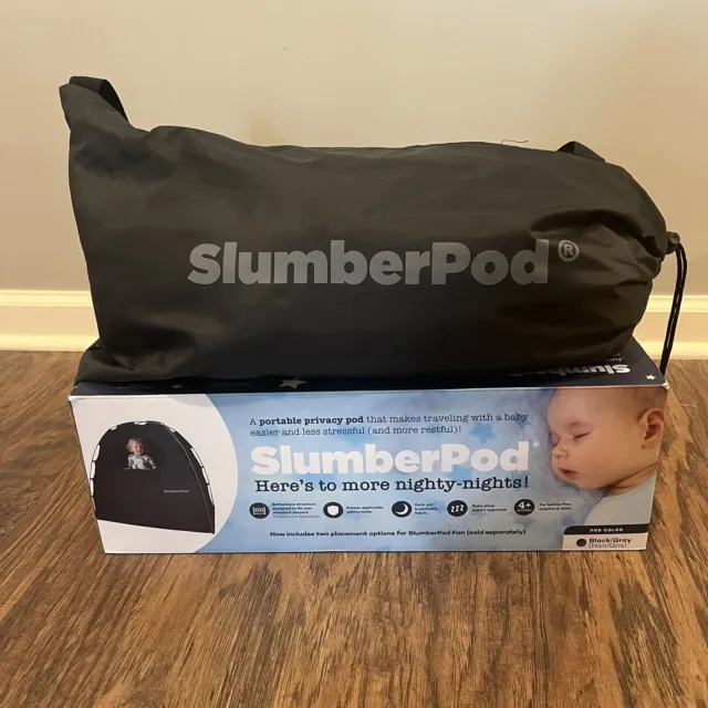SlumberPod Privacy Travel Blackout Canopy Sleep Space 4+ Months black/gray