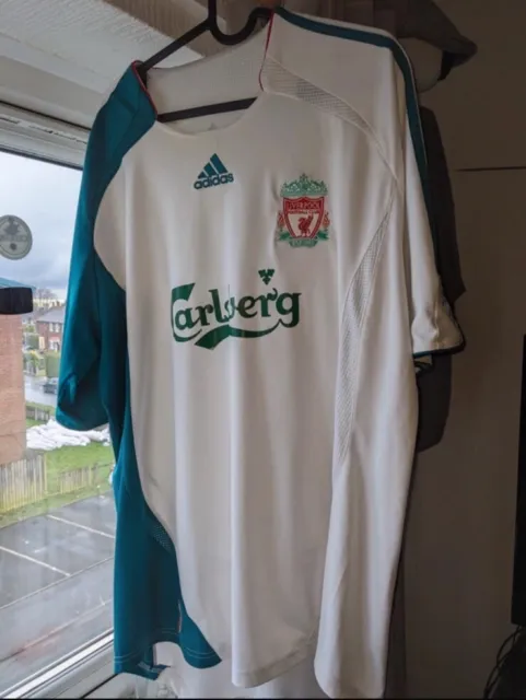 Liverpool England 2006/2007/2008 Third Football Shirt Jersey Adidas Xl