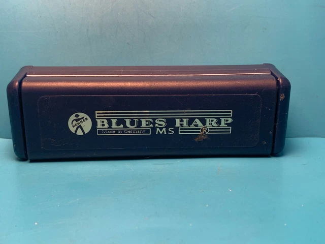 Hohner MS F Blues Harp Harmonica D-78647 Trossingen Germany In Box With Papers