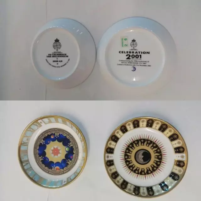 Royal Worcester 2 Tazas/Bolsillos Vacíos Porcelana CM 11