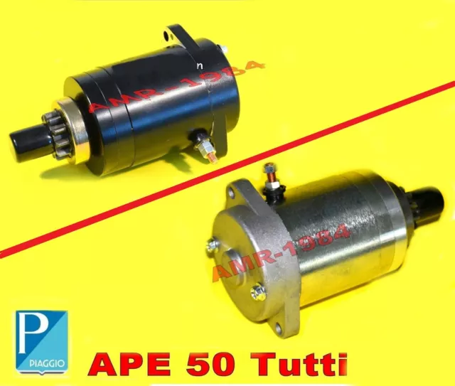 Motorino Avviamento Ape 50 Piaggio  + Vespa Tipo Originale Piaggio 179116