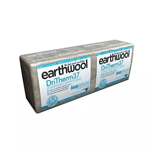 Knauf Earthwool DriTherm 37 Standard Cavity Slab Insulation 100mm Thick