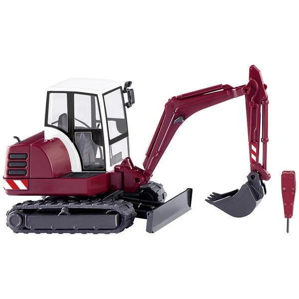 WIKING 0658 08 H0 Mini-Escavatore Hr 18 Rosso Porpora Modellismo EUR 25,00 - DE