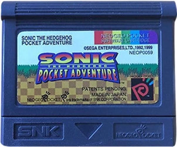 SONIC THE HEDGEHOG Pocket Adventure - Neo Geo Pocket Color Action Video ...