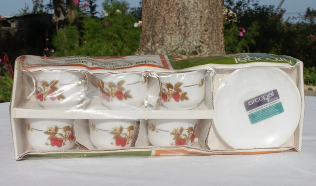 6 TASSES À café Arcopal Roses de France - vintage - Lot 1 EUR 15