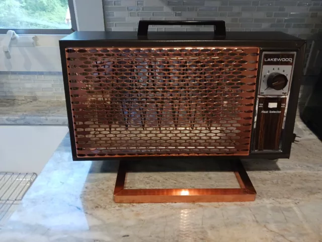 Brand New Vintage Lakewood Space Heater Model 400 Copper Colored 1200/1500 watts