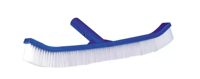 Tête de brosse paroi 25 cm bleu pour piscine adaptable sur manche standard  ou télescopique - Linxor