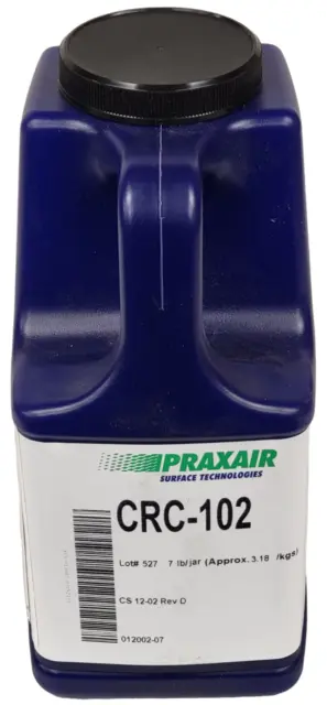 Praxair CRC -102 Jar Of Chromium Carbide Based Thermal Spray Powder 7lb /3.18Kgs