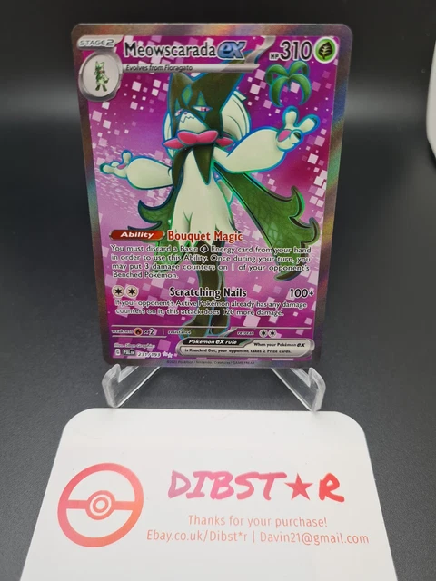 Pokemon Meowscarada 231/193 Ex Secret Art Rare Full Art Paldea Evolved Mint