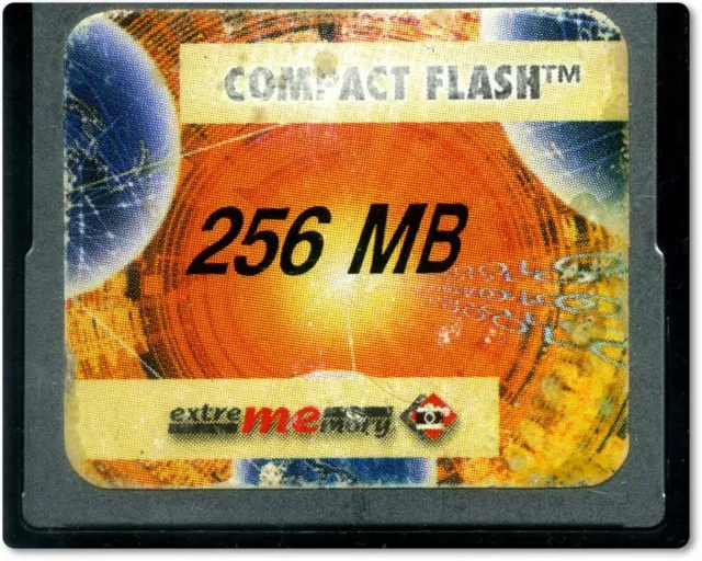 Tarjeta de memoria CF flash compacta megabyte Extrememory 256 MB