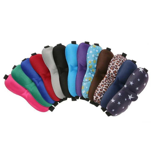 3D Travel Eye Mask Sleep Padded Shade Cover Rest Relax Blindfold Sleeping I1X8