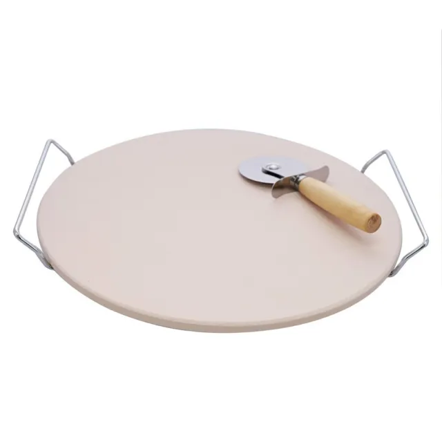 Soffritto 30cm Pizza Stone with Rack and Cutter Brand New
