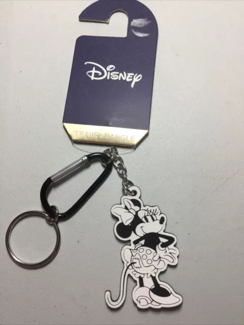 Minnie Mouse Travel Dangle Keyring Bag Charm Classic New On Card Primark Disney