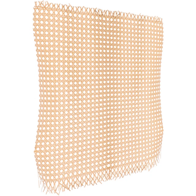 DAZZLEEX Rouleau Matériau Cannage Rotin Noir - Sangle Maille 35cm X 1,5m Pour Chaises Et Meubles