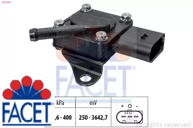 FACET 10.3319 Sensor für Abgasdruck Sensor Abgasdruck Abgasdrucksensor für BMW