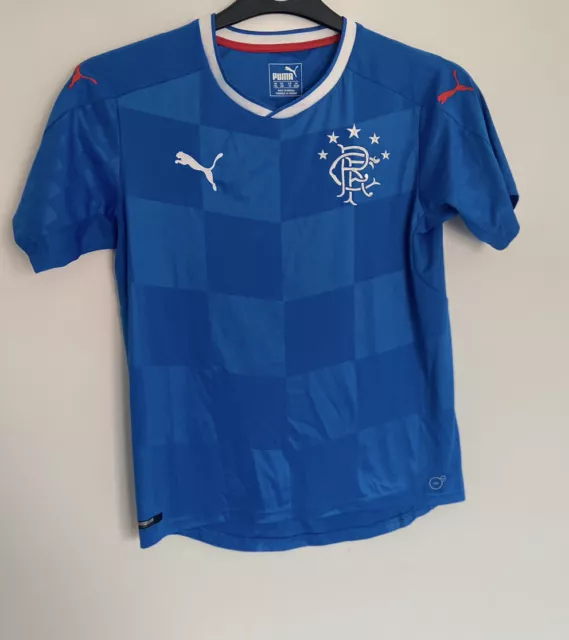 Rangers Football Club 2016-2017 Home Shirt Kids Youth Size 32/34 YXL SPL 3