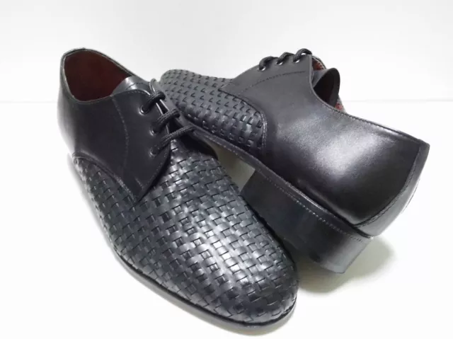 Scarpe uomo Vera Pelle cucite MADEinITALY artigianali intrecciate 111 dal38 al45 2