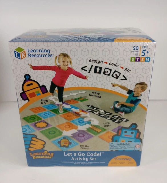 LEARNING RESOURCES STEM Let's Go Code! Activity Set 50 Pieces Design