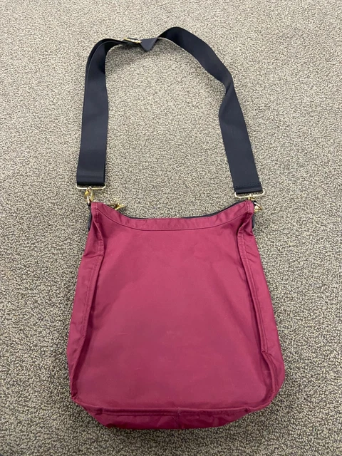 Burgundy Samantha Brown Nylon Crossbody w/addtl Strap 2