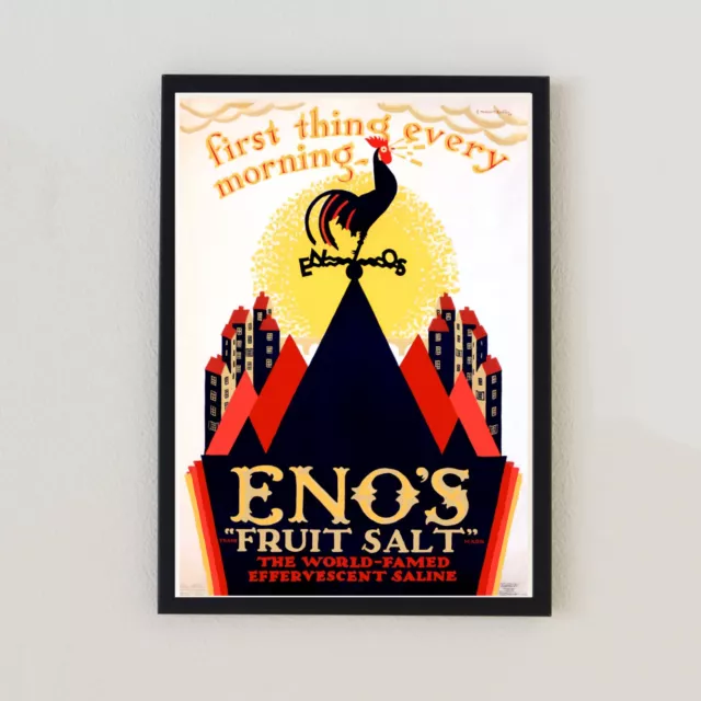 Poster vintage advert sale frutta Enos arredamento antico stampa arte da parete 7x5