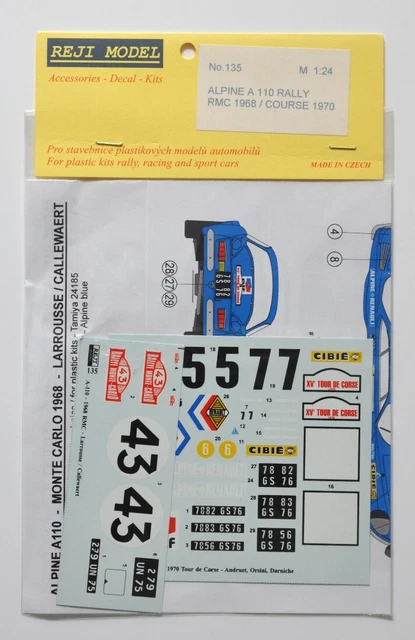 Lot De 5 Décalcomanies Peugeot 1/43 - Corse 99, Monte-Carlo 2002, Le Mans 92
