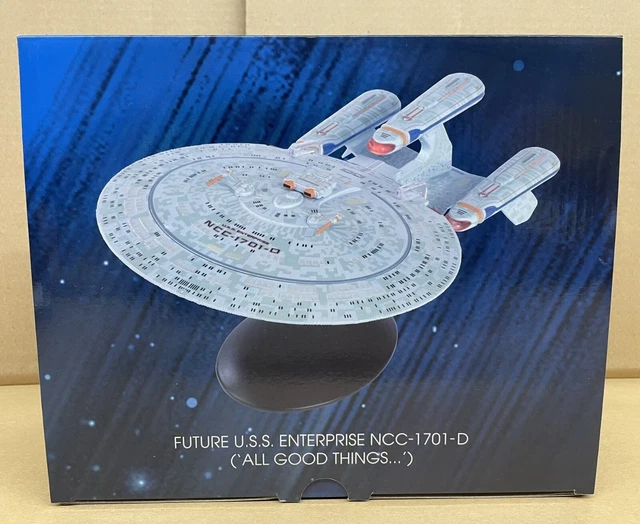 Star Trek - USS Enterprise NCC-1701-D Dreadnought (All Good Things) Schip - Star Trek Officiële Sterrenschepen Collectie door Eaglemoss Collections Star Trek - USS Enterprise NCC-1701-D Dreadnought (All Good Things) Schip - Star Trek Officiële Sterrenschepen Collectie door Eaglemoss Collections