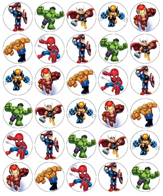 30x 50th Anniversaire Multicolore Cupcake Toppers Comestible Papier