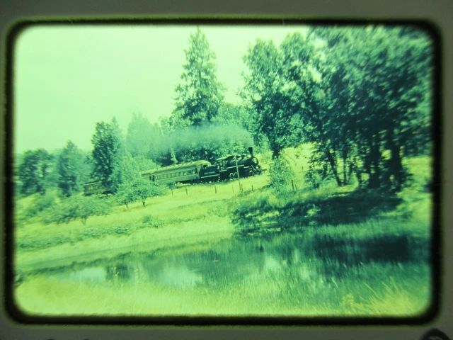 1960er Jahre Sierra Railroad Lokomotive Ralph California CA 35 mm Farbe Foto Folie